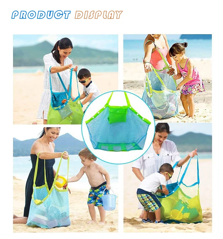 mesh bottom beach bag