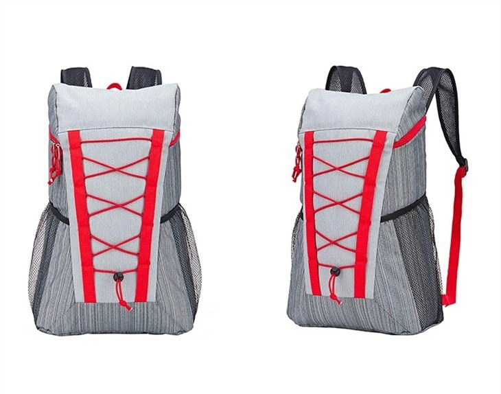 water resistance hiking backpack in grey color
