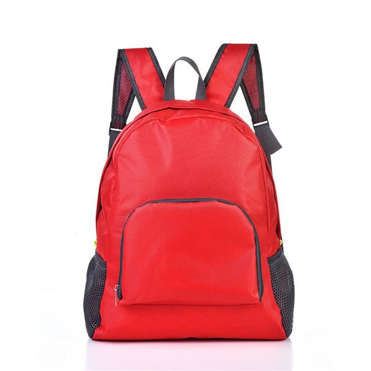 big red backpack
