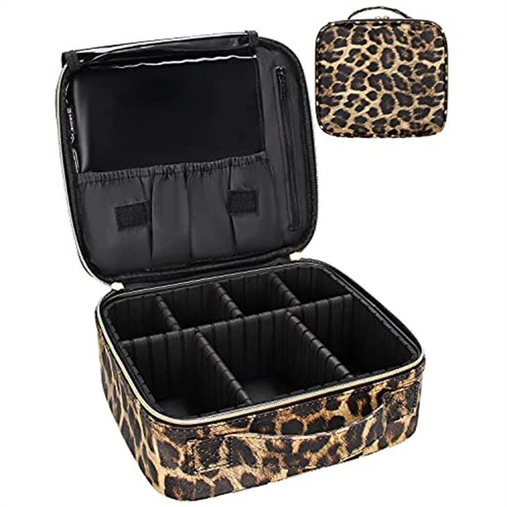 Leopard Print Makeup Bag