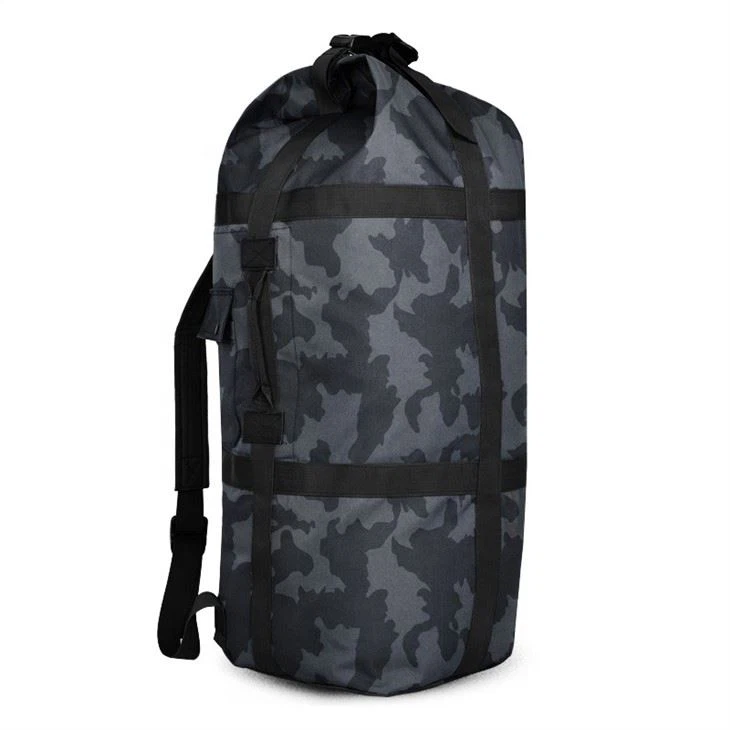 black camouflage backpack