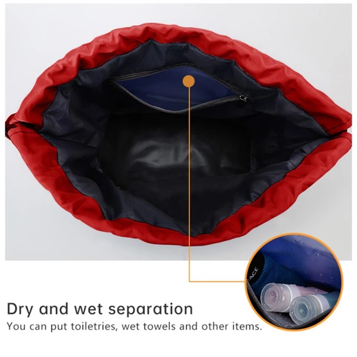Dry And Wet Separation Drawstring Backpacks